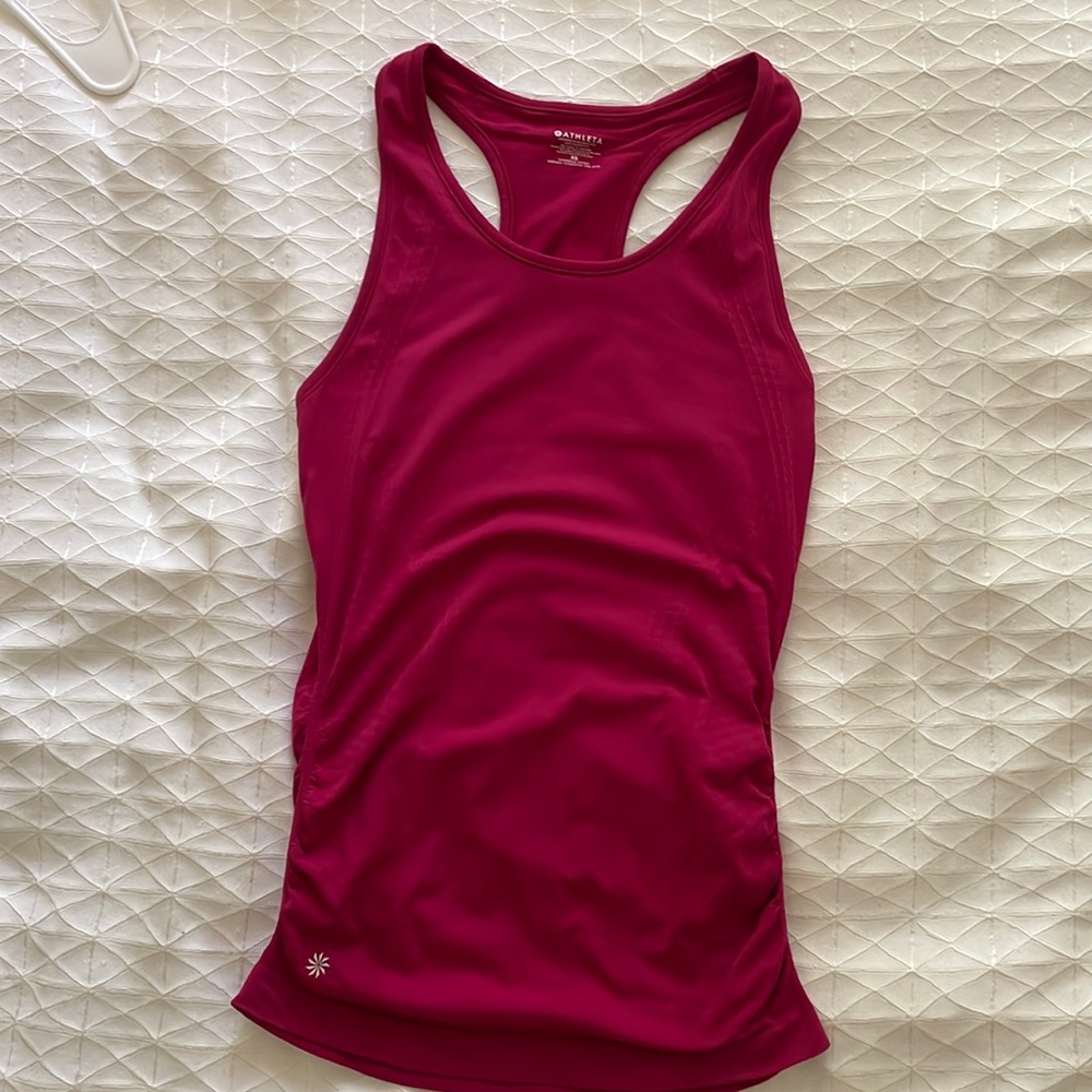 Athleta Raspberry Racerback Tank — Size XS